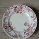 6 antique ironstone dinner plates