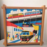Three-sided puzzle design 60s - 70s