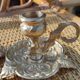 Pair of vintage solid brass candle holders