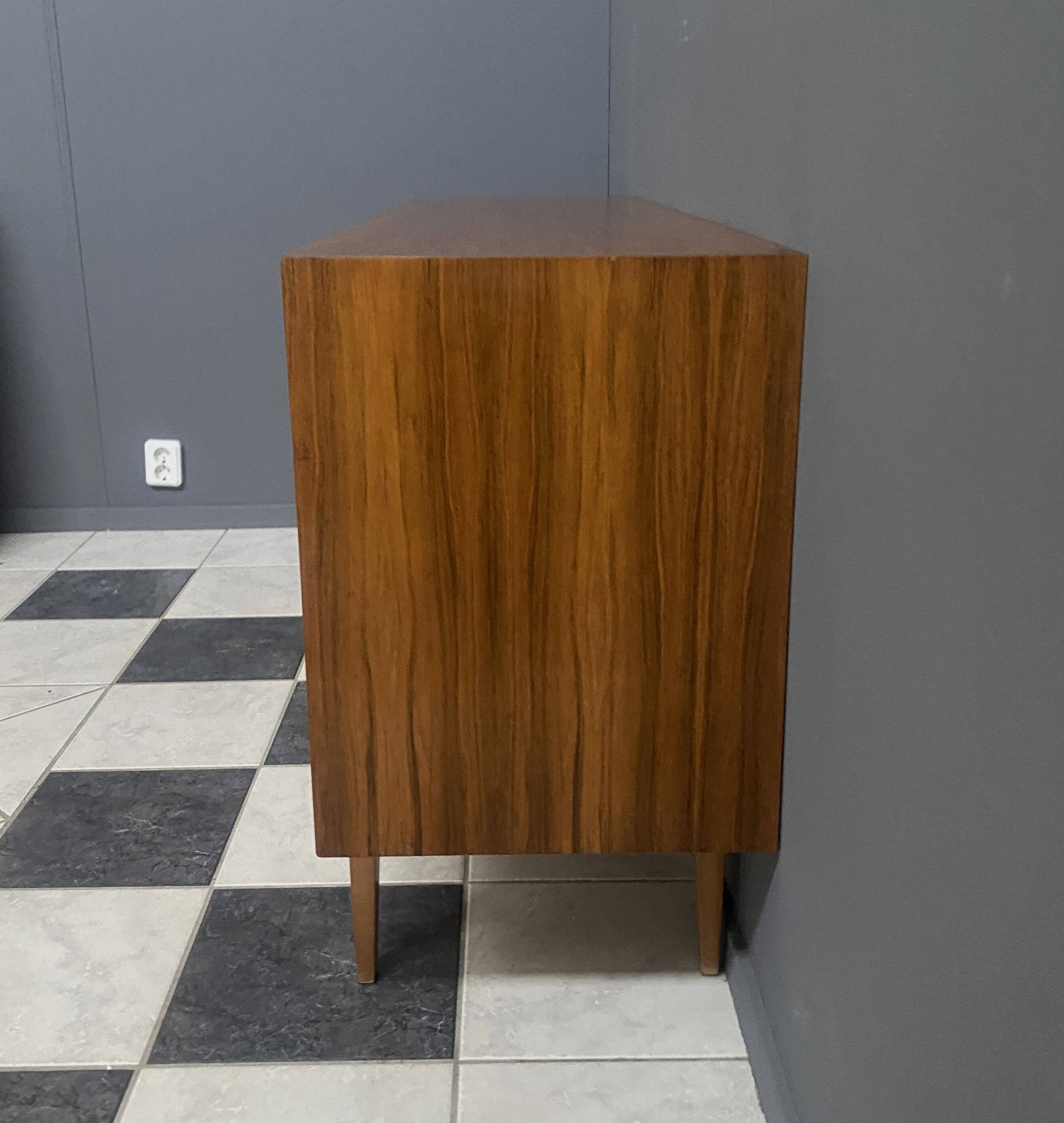 wood sideboard 1960s 2 doors and 4 drawers in the middle