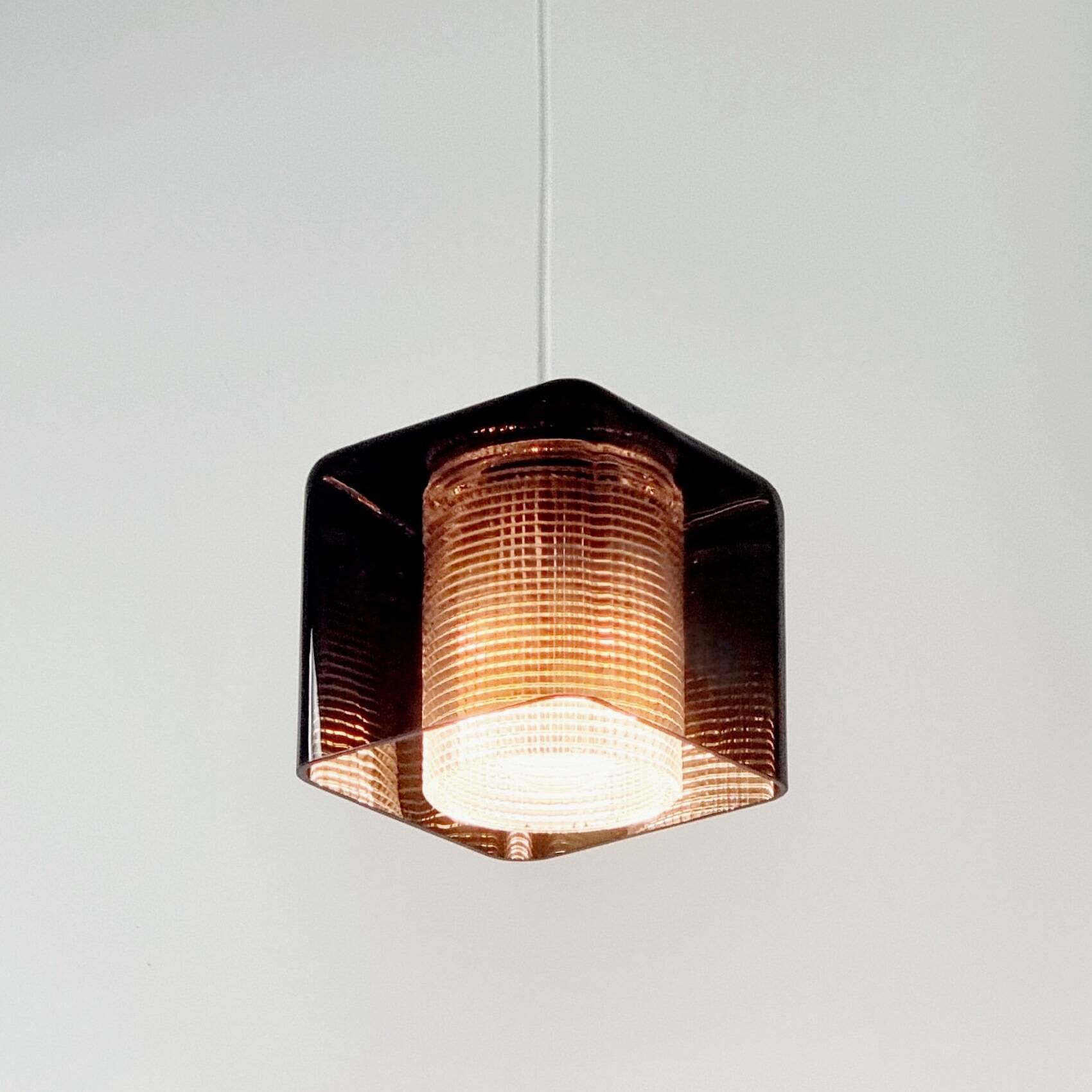Mid-Century Scandinavian Glass Ceiling Light - Fagerlund for Orrefors, 60s