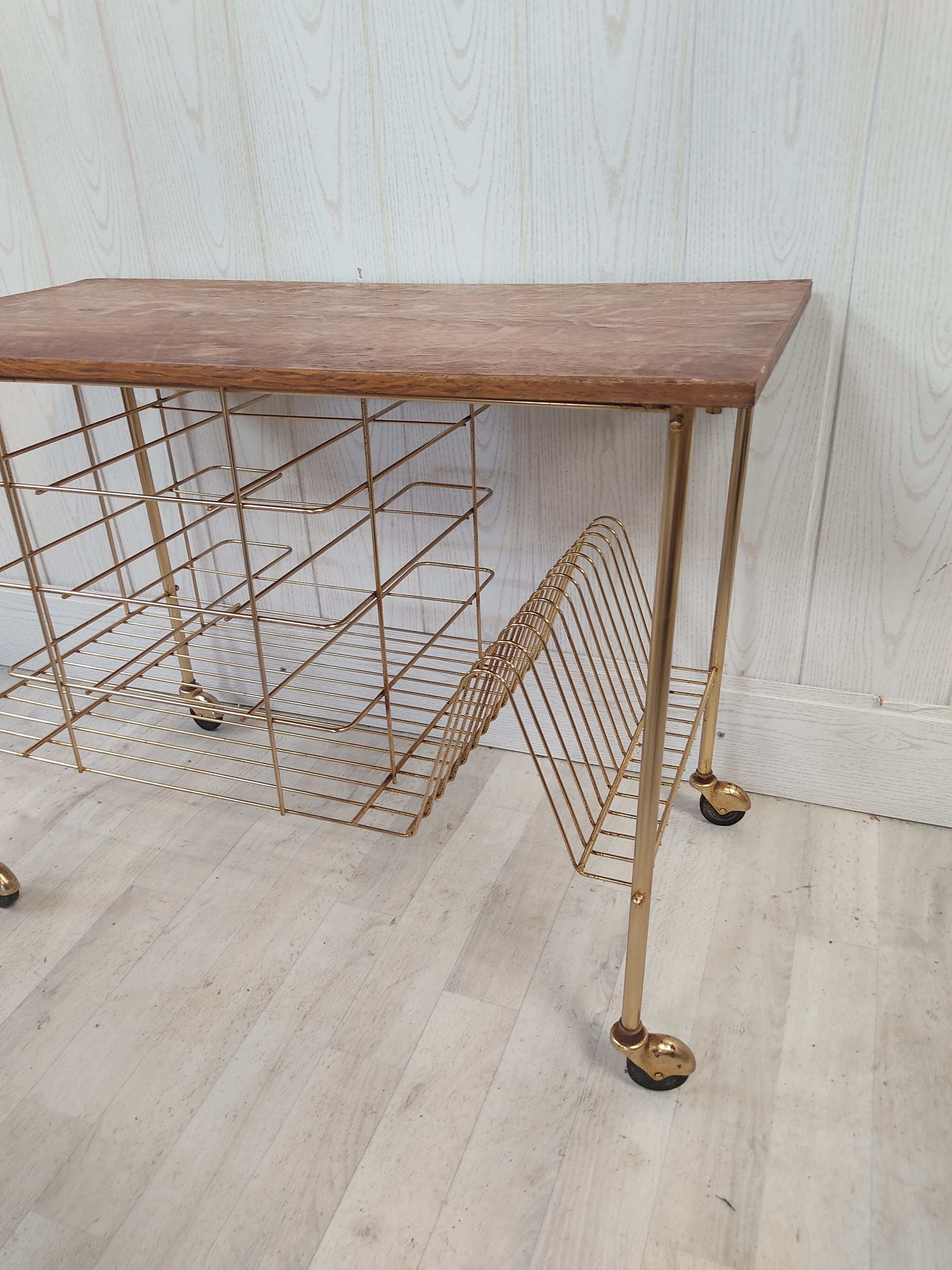 Table porte tourne disques et vinyles