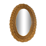 Rattan mirror 1960