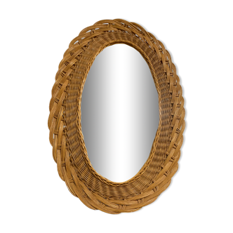Rattan mirror 1960