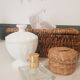 Cosmetic opaline jar