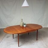 G plan extending oval circular dining table