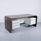 ROSEWOOD DESK MICHEL BOYER TFM EDITION 1970s ROTHSCHILD BANK