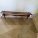 Wall shelf - coat rack - 7 hooks - oak stain - country style - cloakroom