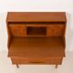 Danish teak mid century modern secretaire cabinet with a desk and vanity