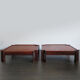 Italian rosewood coffe tables Zelda model design Sergio Asti for Poltronova, 1962