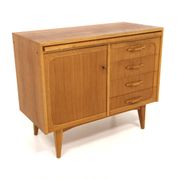 Scandinavian secretary in teak and oak, Sweden, 1950