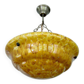 Art Deco amber glass pendant light, 1930s