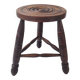 Tabouret tripode en bois massif