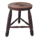 Tabouret tripode en bois massif