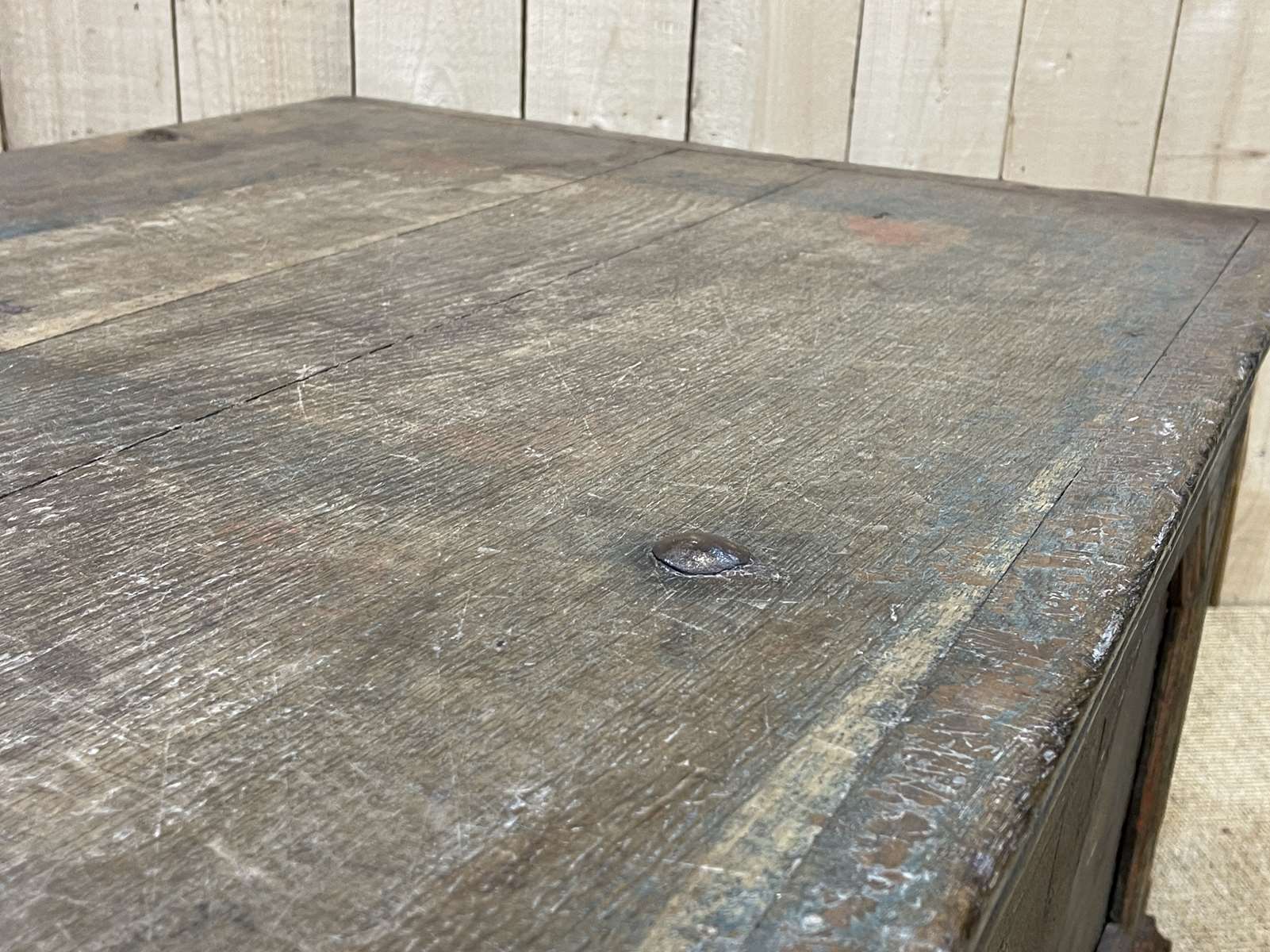 Chest of the seventeenth century in oak and fir