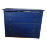 Commode, chiffonier, bois, bleue
