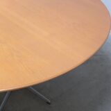 Large 'circular' oak dining table by Arne Jacobsen for Fritz Hansen, 1966