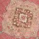 Tapis de couloir vintage rouge et rose 3x13, 91x399Cm