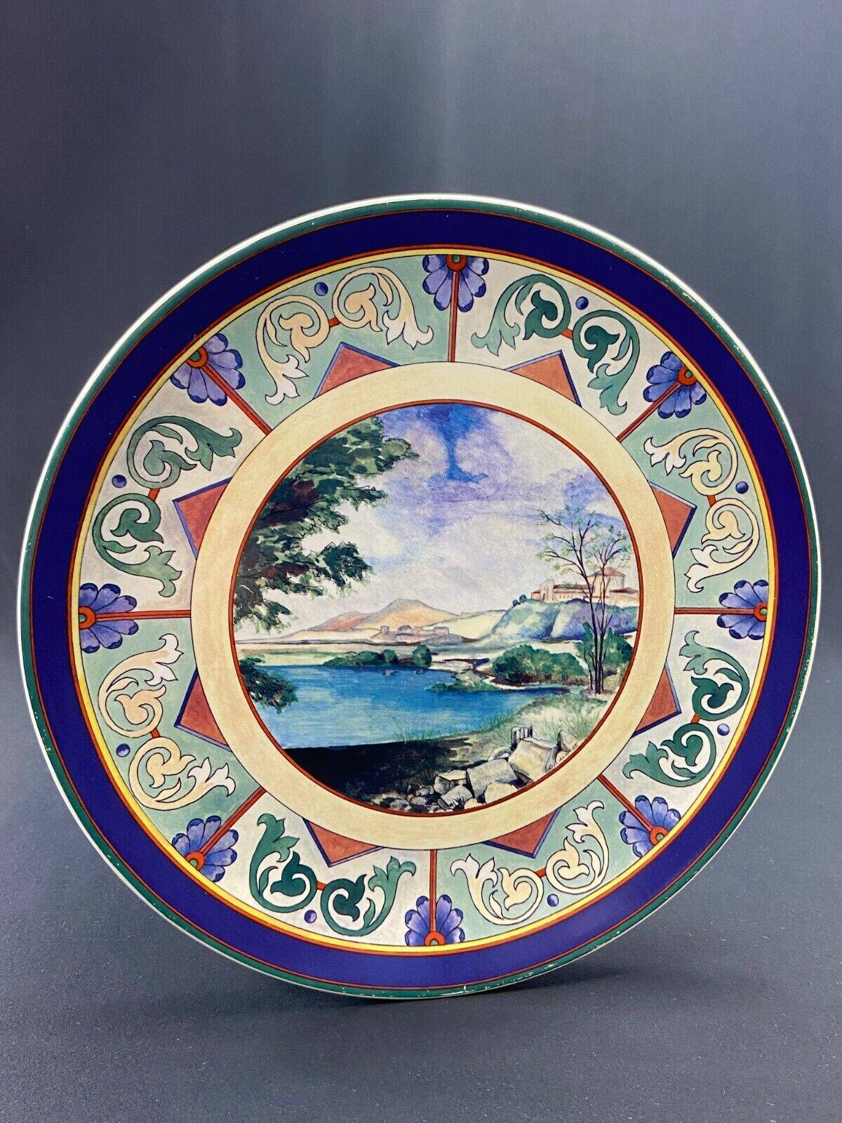 Circular earthenware dish from Gien