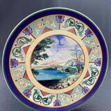 Circular earthenware dish from Gien