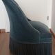 Fauteuil crapaud velours vintage