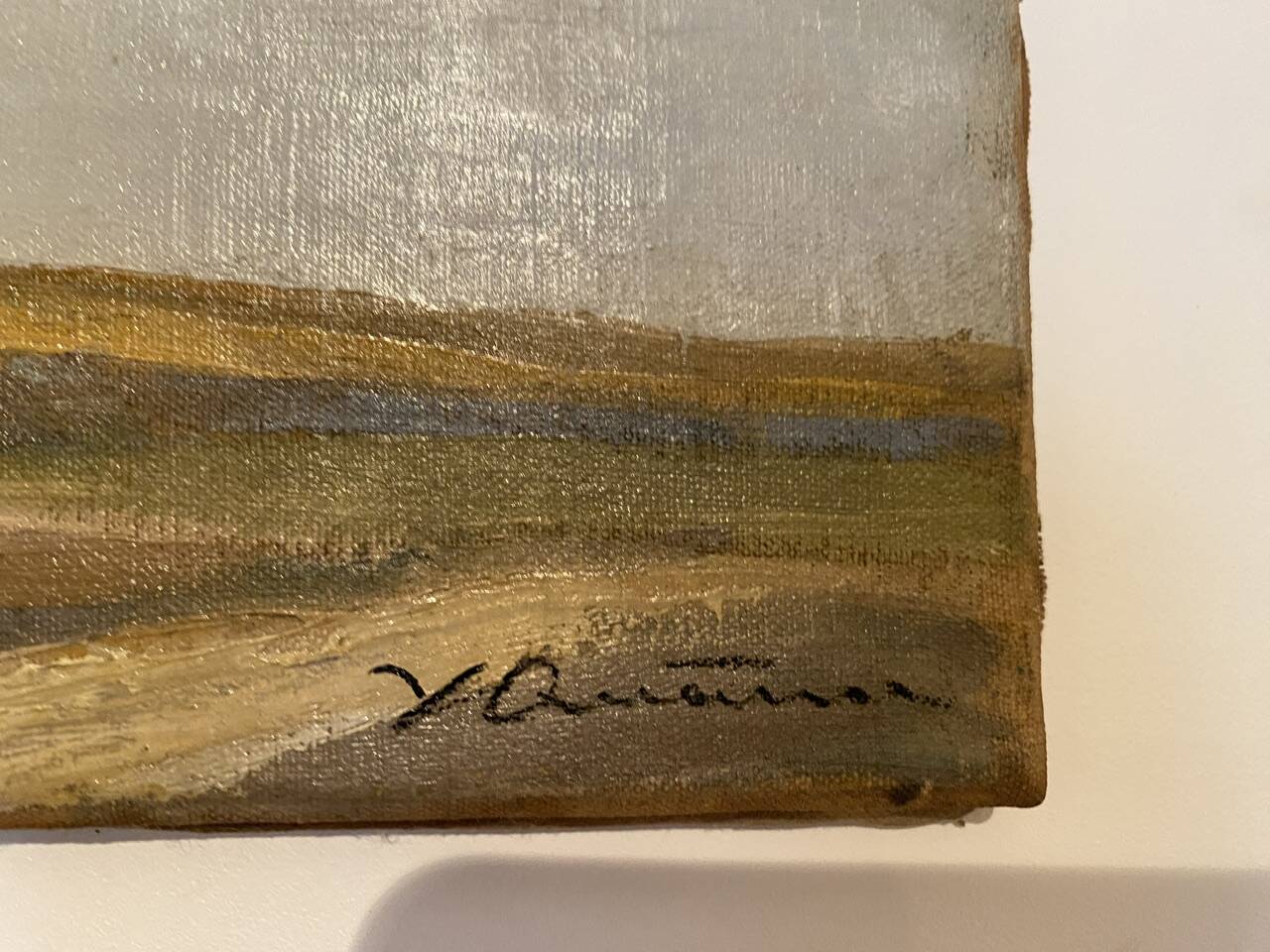 Tableau ancien , paysage breton signé, début XX siècle