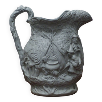 Earthenware pitcher / English pottery Jones & Walley Cobridge Gibson