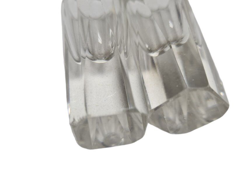 Art Deco vodka shot glasses from Hortensja Glassworks, Poland, 1950s, set of 7