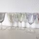 set of 6 glasses for cooked wine, multicolored pearly Arlequin digestif