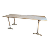 Farmhouse table on trestles