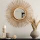 Bright - Rattan Sun Wall Mirror