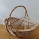Woven wicker basket