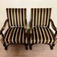 Large paire de fauteuils style Louis XIV en noyer