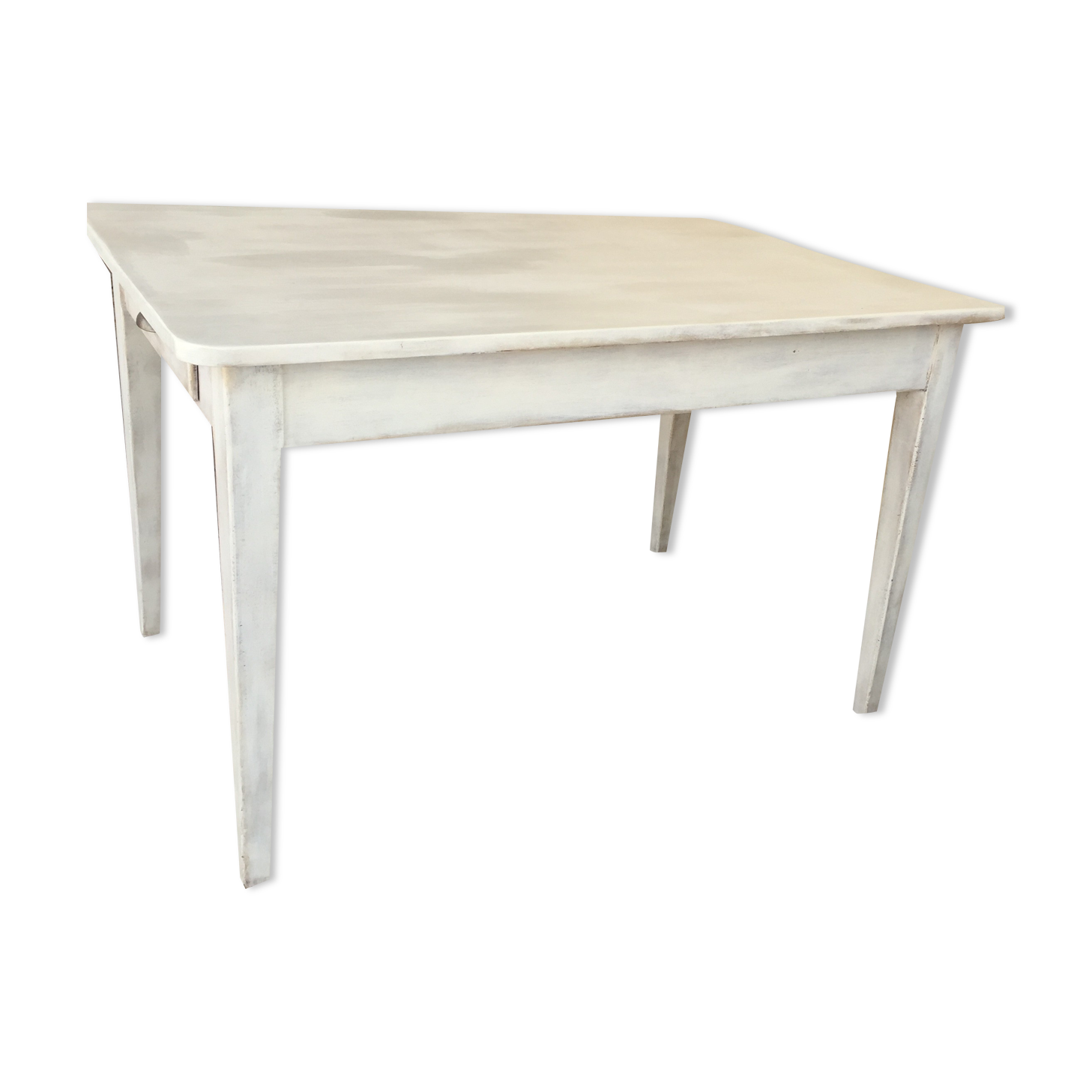 patinated farmhouse table