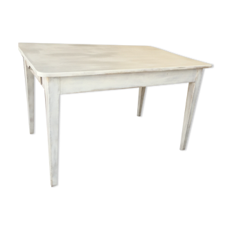 patinated farmhouse table