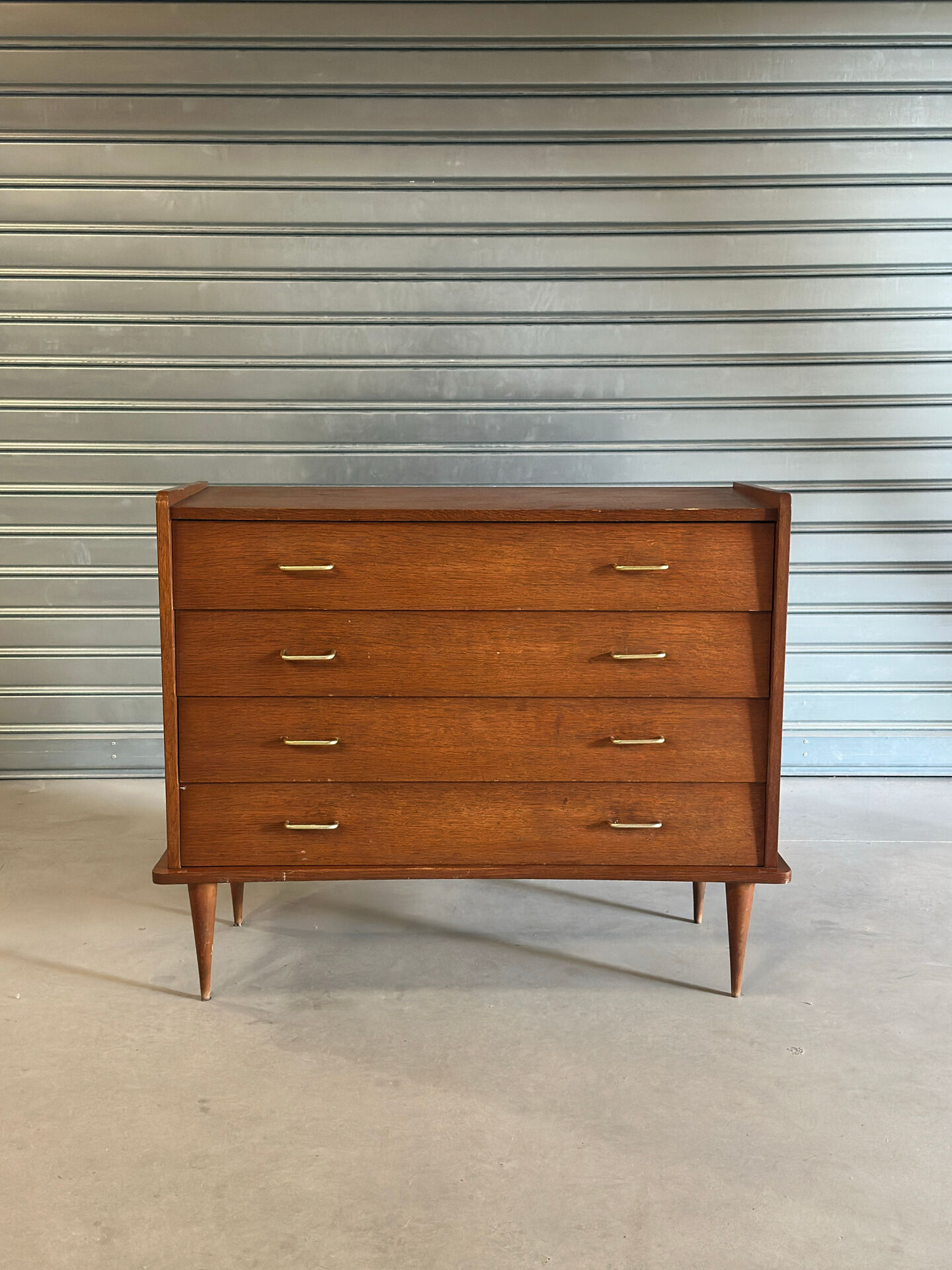 Vintage Scandinavian chest of drawers with 4 drawers
