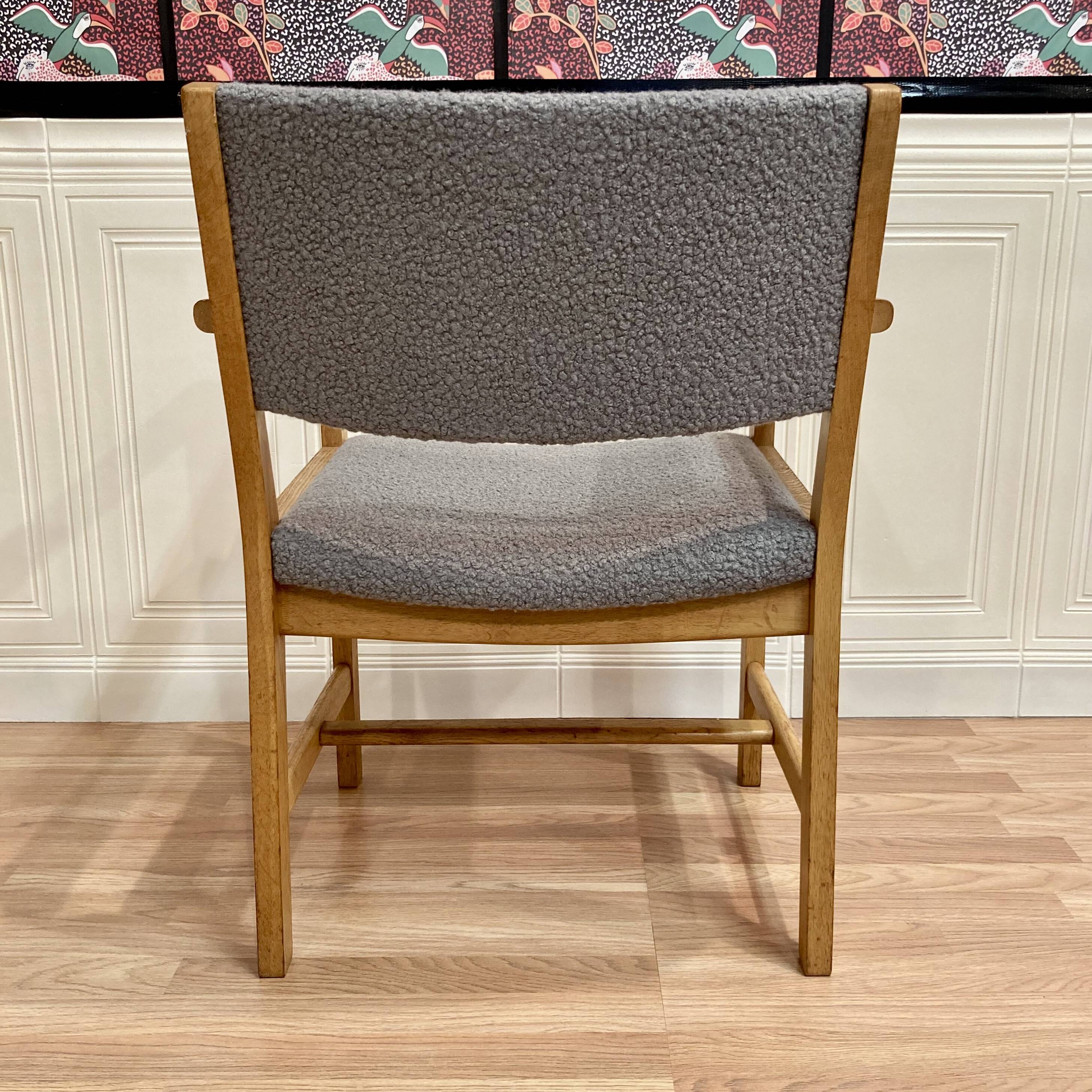 Scandinavian design armchair with "hans wegner" stamp 1960.