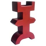 Vase en céramique Memphis Milano « Maya » par Florio, années 1990