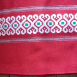 Square red tablecloth