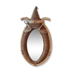 Mirror Shaped hemp rope horse necklace