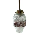 Vintage globe lamp with flower patterns