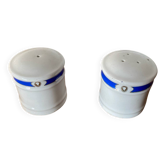 Salt & pepper shakers afibel porcelain empress made in france vintage