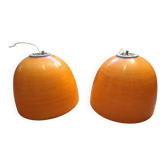 Opaline glass pendants
