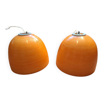Opaline glass pendants