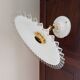 Applique murale Vintage opaline blanche