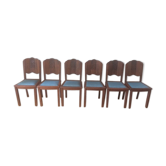 Suite de 6 chaises art déco 1925