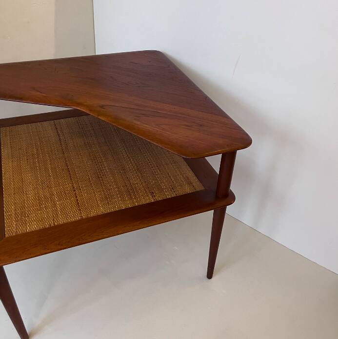 Corner coffee table by Peter Hvidt and Orla Mølgaard-Nielsen