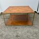 Elm magnifying glass squared coffee table