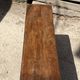 Solid oak farmhouse bench 140cm for rustic farmhouse table 1950