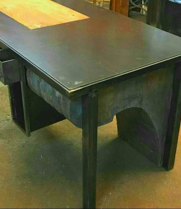 Metal wood office